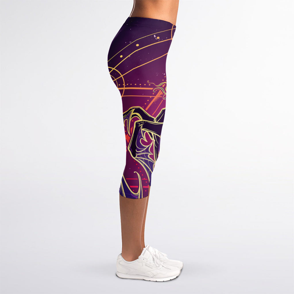 Fantastic Capricorn Sign Print Women's Capri Leggings