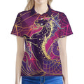 Fantastic Capricorn Sign Print Women's Polo Shirt