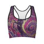 Fantastic Capricorn Sign Print Women's Sports Bra