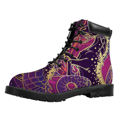 Fantastic Capricorn Sign Print Work Boots