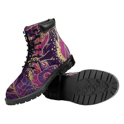Fantastic Capricorn Sign Print Work Boots
