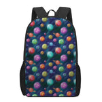 Fantastic Planets Pattern Print 17 Inch Backpack
