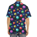 Fantastic Planets Pattern Print Aloha Shirt