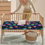 Fantastic Planets Pattern Print Baby Crib Sheet