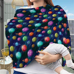 Fantastic Planets Pattern Print Baby Seat Cover