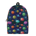 Fantastic Planets Pattern Print School Backpack