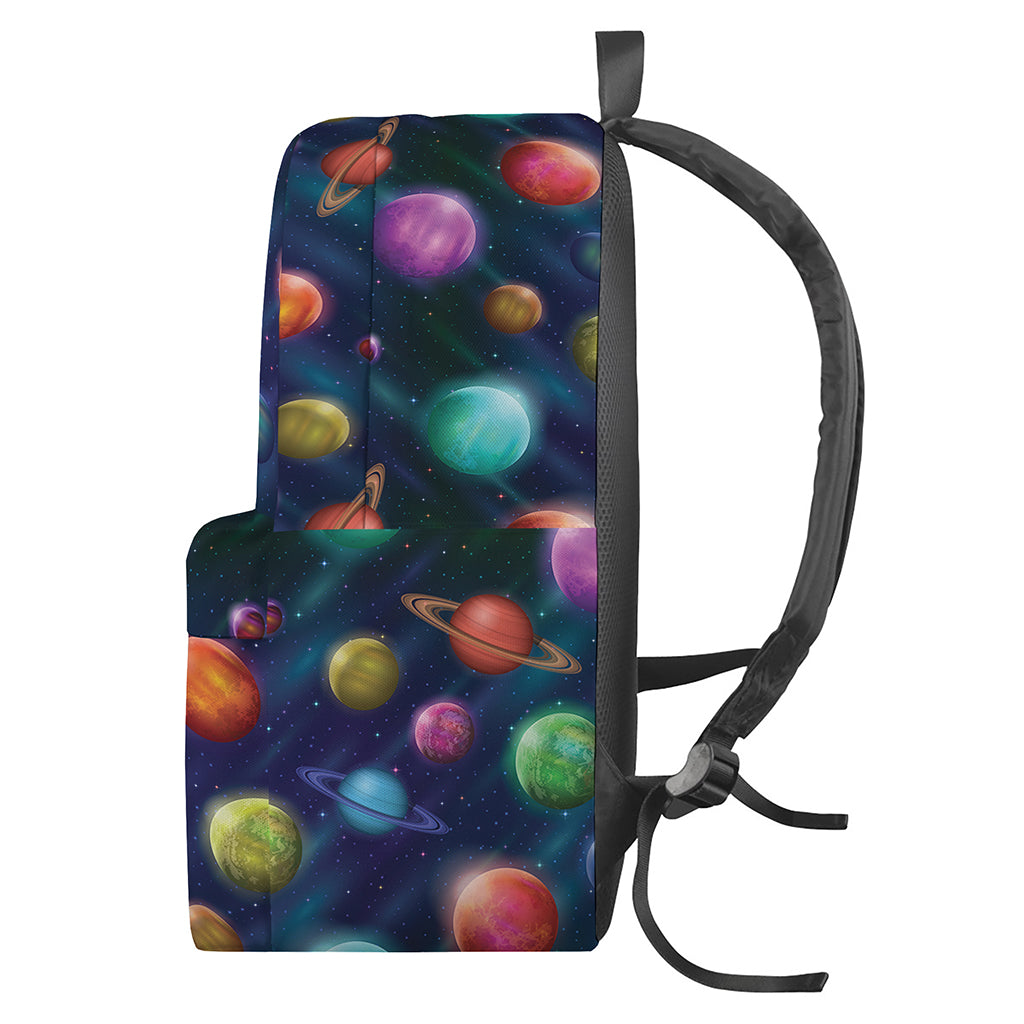 Fantastic Planets Pattern Print Backpack