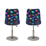 Fantastic Planets Pattern Print Bar Stool Covers