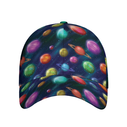 Fantastic Planets Pattern Print Baseball Cap