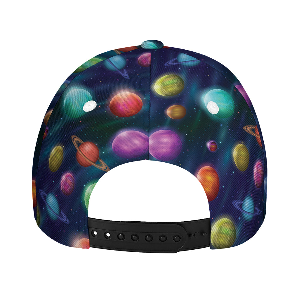 Fantastic Planets Pattern Print Baseball Cap
