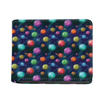 Fantastic Planets Pattern Print Bifold Wallet