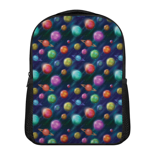 Fantastic Planets Pattern Print Casual Backpack