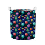 Fantastic Planets Pattern Print Collapsible Laundry Basket