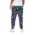 Fantastic Planets Pattern Print Cotton Pants