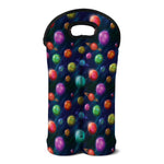 Fantastic Planets Pattern Print Double Neoprene Wine Tote