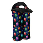 Fantastic Planets Pattern Print Double Neoprene Wine Tote