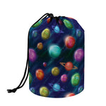 Fantastic Planets Pattern Print Drawstring Makeup Bag