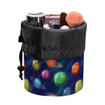 Fantastic Planets Pattern Print Drawstring Makeup Bag