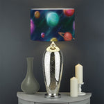 Fantastic Planets Pattern Print Drum Lamp Shade