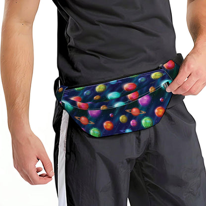 Fantastic Planets Pattern Print Fanny Pack