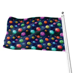 Fantastic Planets Pattern Print Flag
