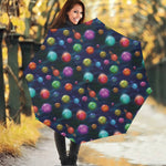 Fantastic Planets Pattern Print Foldable Umbrella