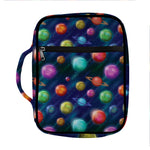 Fantastic Planets Pattern Print Front Pocket Bible Bag