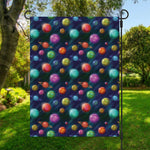 Fantastic Planets Pattern Print Garden Flag