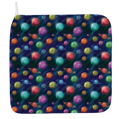 Fantastic Planets Pattern Print Hand Towel
