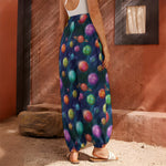 Fantastic Planets Pattern Print Harem Pants