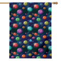 Fantastic Planets Pattern Print House Flag