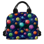 Fantastic Planets Pattern Print Insulated Lunch Bag