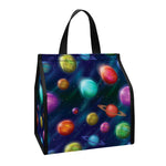 Fantastic Planets Pattern Print Insulated Lunch Tote