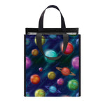 Fantastic Planets Pattern Print Insulated Lunch Tote