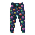 Fantastic Planets Pattern Print Jogger Pants