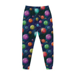 Fantastic Planets Pattern Print Jogger Pants