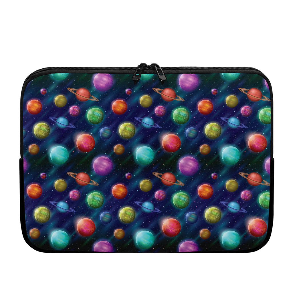 Fantastic Planets Pattern Print Laptop Sleeve