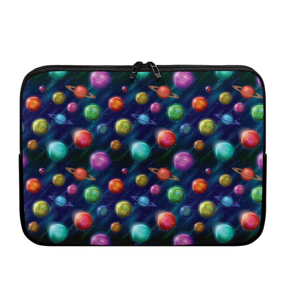 Fantastic Planets Pattern Print Laptop Sleeve