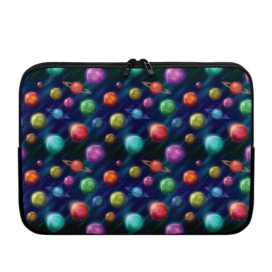 Fantastic Planets Pattern Print Laptop Sleeve