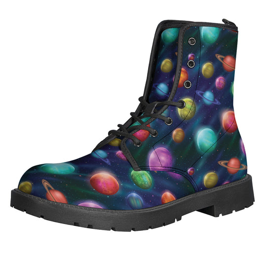 Fantastic Planets Pattern Print Backpack