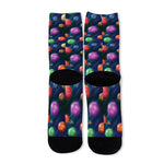 Fantastic Planets Pattern Print Long Socks