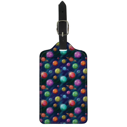Fantastic Planets Pattern Print Luggage Tag