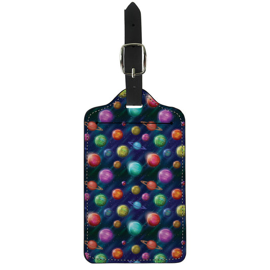 Fantastic Planets Pattern Print Luggage Tag