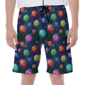 Fantastic Planets Pattern Print Men's Beach Shorts