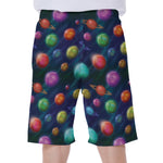 Fantastic Planets Pattern Print Men's Beach Shorts