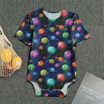 Fantastic Planets Pattern Print Men's Bodysuit