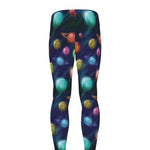 Fantastic Planets Pattern Print Men's leggings