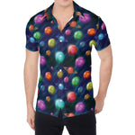 Fantastic Planets Pattern Print Men's Shirt