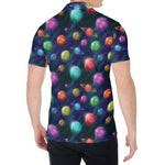 Fantastic Planets Pattern Print Men's Shirt