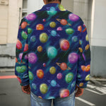Fantastic Planets Pattern Print Men's Shirt Jacket